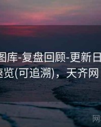 天齐网图库-复盘回顾-更新日志-短期速览(可追溯)，天齐网卩